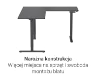 Silver Monkey Biurko elektryczne ECD-300 black - 1258051 - zdjęcie 8